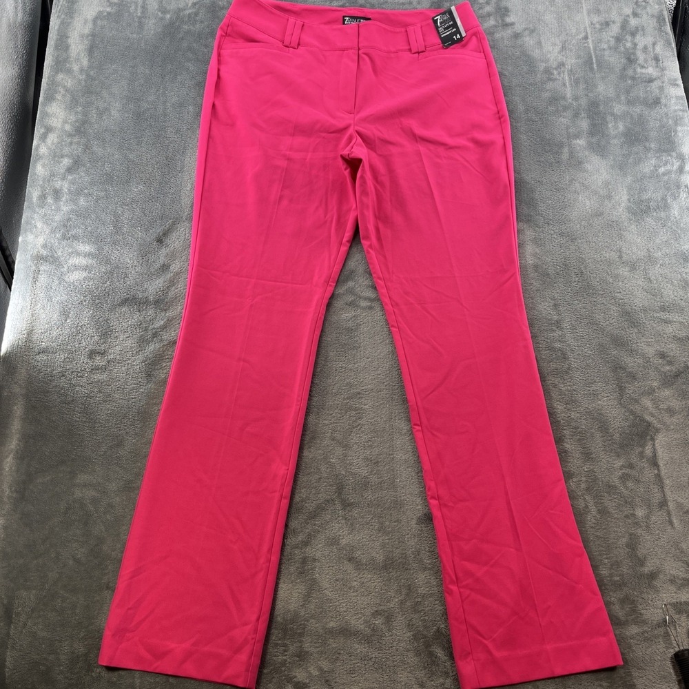 NWT New York & Company 7th Avenue Signature Fit Straight Leg Pants Pink Size 14